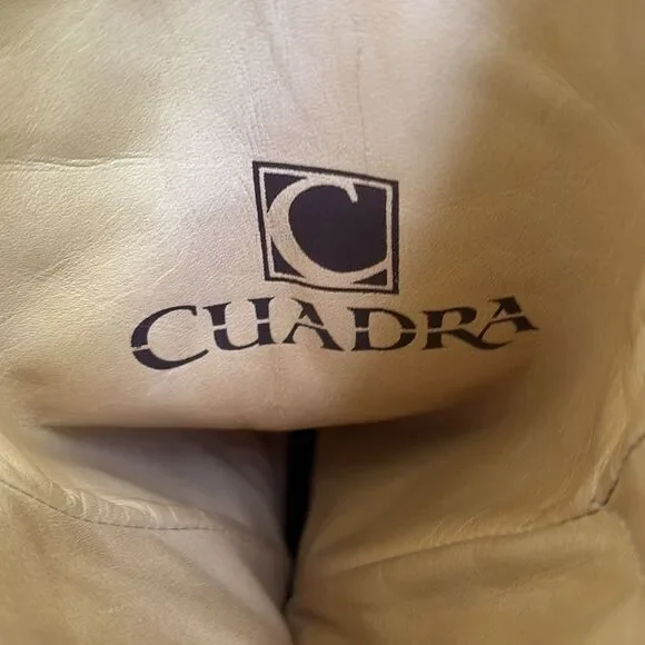 Cuadra ostrich and leather boots